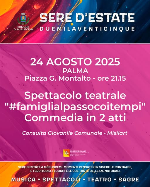 #famiglialpassocoitempi – Commedia in due atti