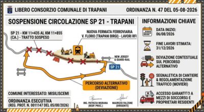 Modifica della viabilità sulla SP 21 dal 6 agosto 2026